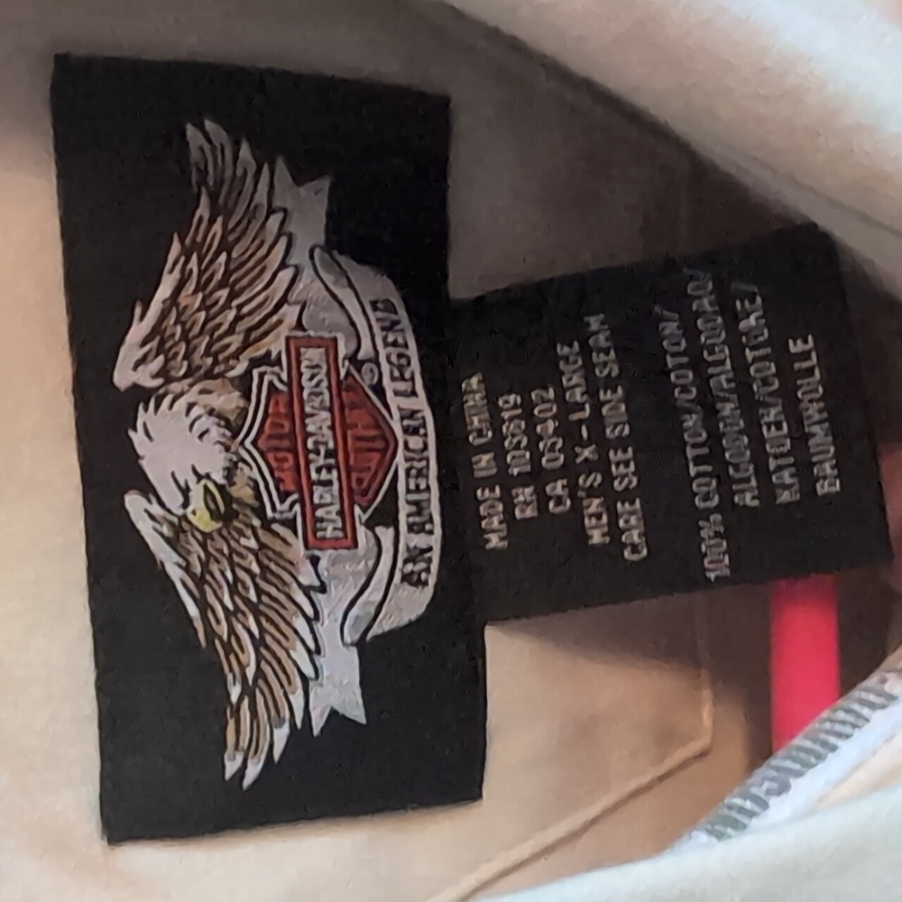 Harley Davidson Button Down Heavy Material Lightl… - image 3